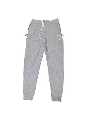 Ovo OVO Grey Solid Square Owl Logo Sweatpants Small S Joggers